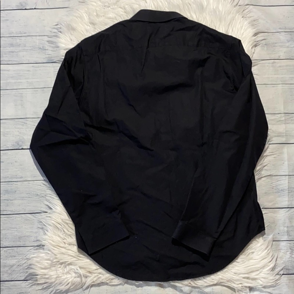 SOLD! Men’s Sandro Black Long Sleeve Dress Shirt - Picture 5 of 6